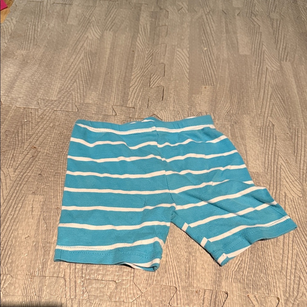 Carter's Blue and White Striped Kids Shorts